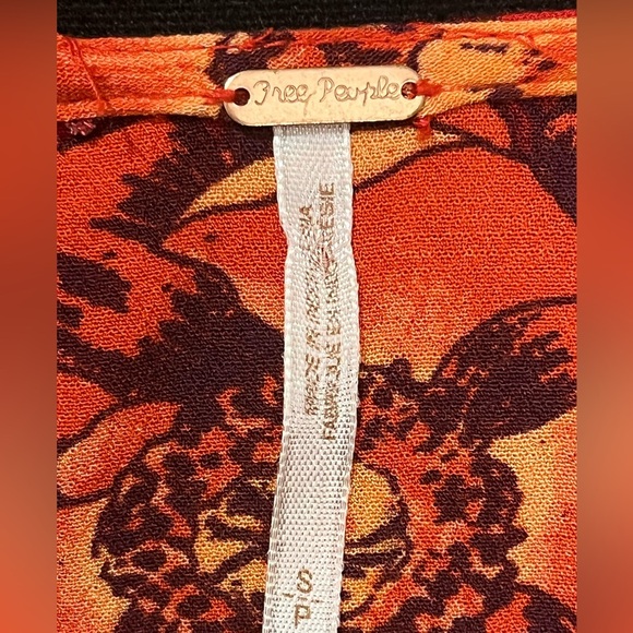 Free People Backyard Pimento Floral Printed Sleeveless Boho Tunic, size Small - Picture 5 of 6